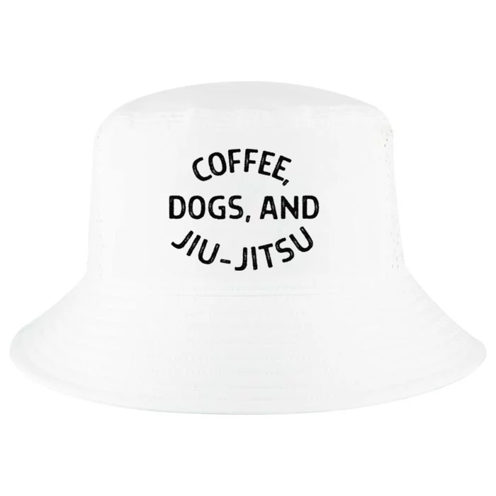 Coffee Dogs and Jiu Jitsu - BJJ Cool Comfort Performance Bucket Hat