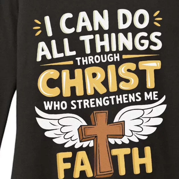 Can Do All Things Through Christ Who Strengthens Me Womens CVC Long Sleeve Shirt