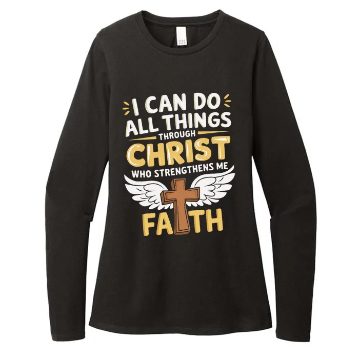 Can Do All Things Through Christ Who Strengthens Me Womens CVC Long Sleeve Shirt