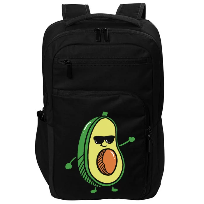 Cute Dancing Avocado Guacamole Avocado Graphics Impact Tech Backpack