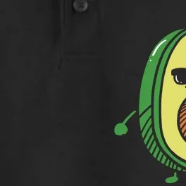 Cute Dancing Avocado Guacamole Avocado Graphics Dry Zone Grid Performance Polo