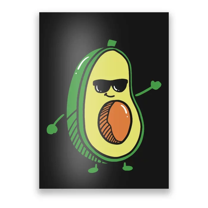 Cute Dancing Avocado Guacamole Avocado Graphics Poster