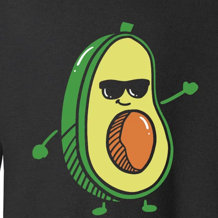 Cute Dancing Avocado Guacamole Avocado Graphics Toddler Sweatshirt