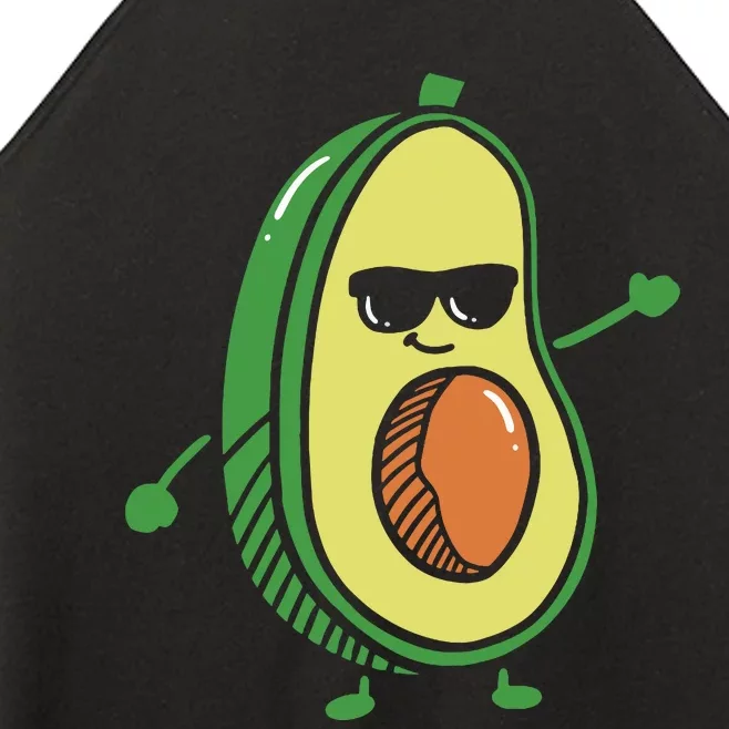 Cute Dancing Avocado Guacamole Avocado Graphics Women’s Perfect Tri Rocker Tank