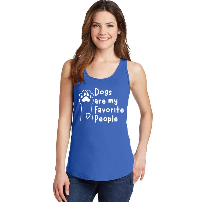 Cute Dogs Are My Favorite People For Puppy Paw Lovers Gift Ladies Essential Tank