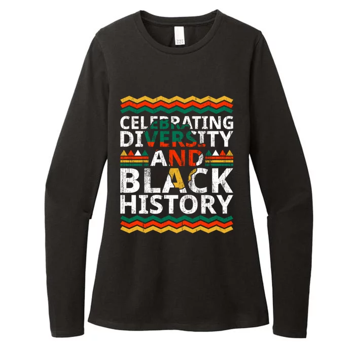 Celebrating Diversity And Black History African Americans Gift Womens CVC Long Sleeve Shirt