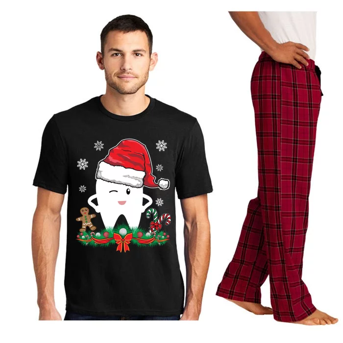 Christmas Dental Assistant Dentist Santa Thooth Advent Gift Cute Gift Pajama Set