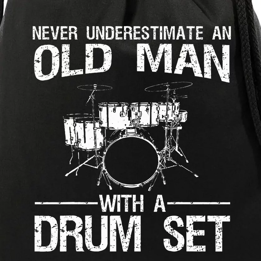 Cool Drummer Art Dad Drum Set Player Drum Kit Musician Drawstring Bag