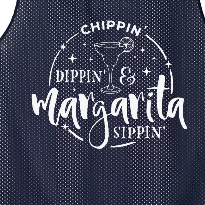 Chip Dippin And Margarita Sippin Cinco De Mayo Mesh Reversible Basketball Jersey Tank