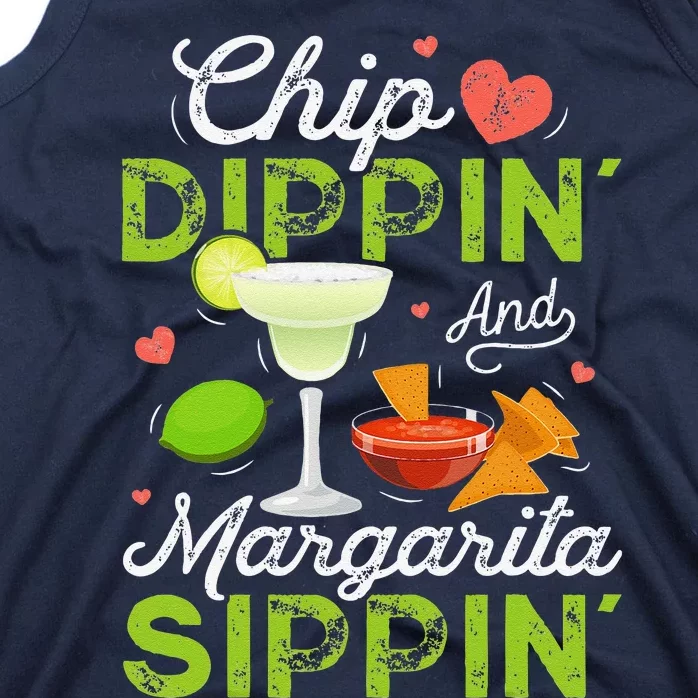 Chip Dippin' And Margarita Sippin' Funny Cinco De Mayo Tank Top