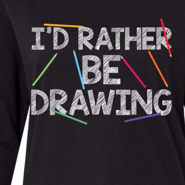 Cool Drawing Art For Sketch Pencil Artist Lovers Womens Cotton Relaxed Long Sleeve T-Shirt