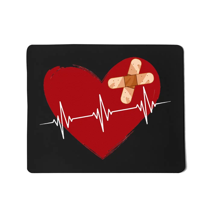 Coronary Diseases Artery Bypass Open Heart Surgery Heartbeat Mousepad