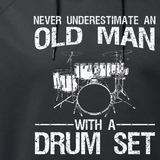 Cool Drummer Art Dad Drum Set Player Drum Kit Musician Performance Fleece Hoodie