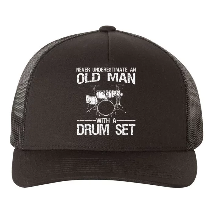 Cool Drummer Art Dad Drum Set Player Drum Kit Musician Yupoong Adult 5-Panel Trucker Hat