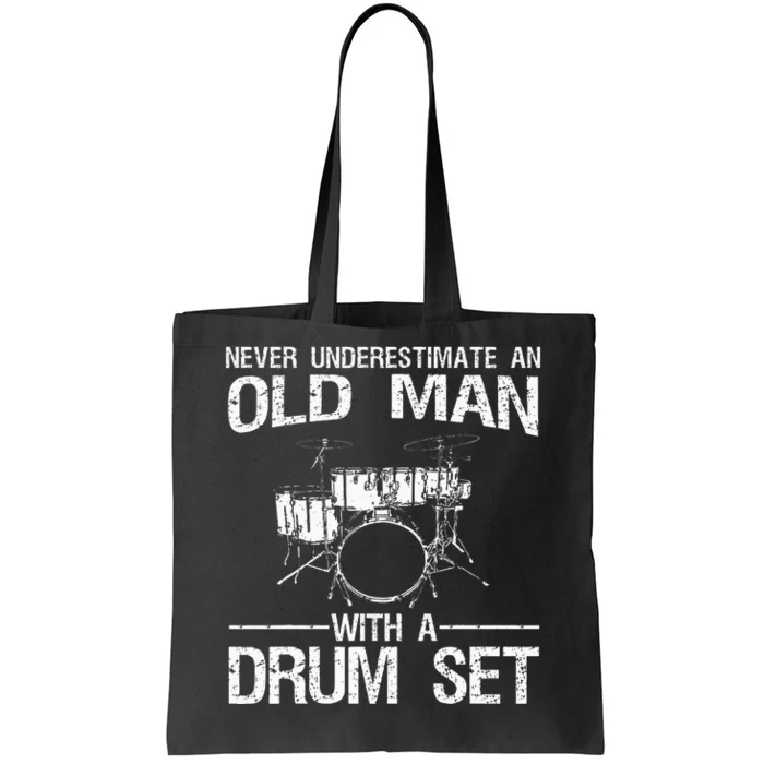 Cool Drummer Art Dad Drum Set Player Drum Kit Musician Tote Bag