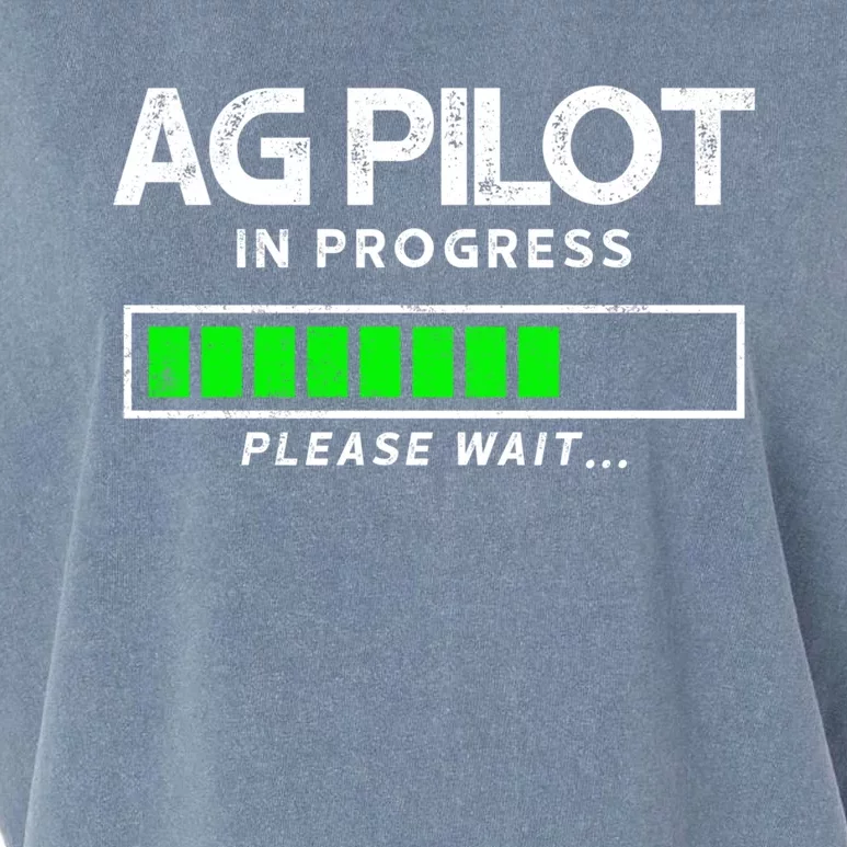 Crop Duster Ag Pilot In Progress Please Wait… Gift Garment-Dyed Women's Muscle Tee