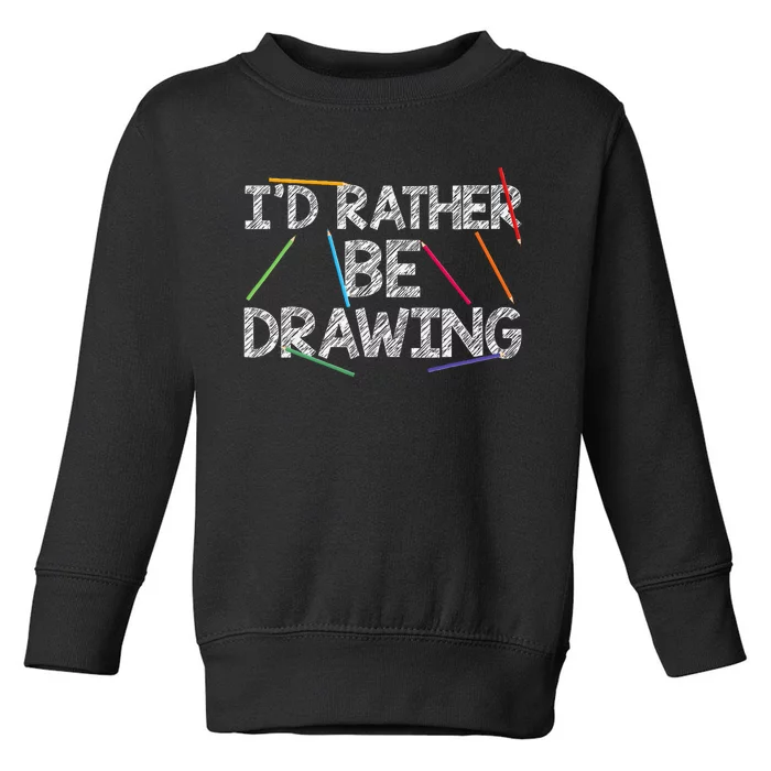 Cool Drawing Art For Women Sketch Pencil Artist Lovers Toddler Sweatshirt