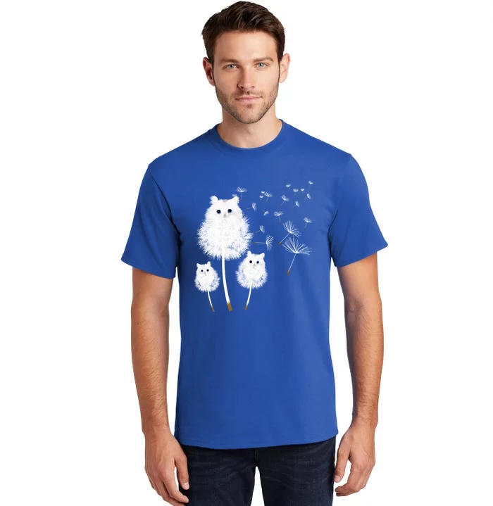 Cat Dandelion Amazing Flower Cat Lover Design Funny Gift Tall T-Shirt