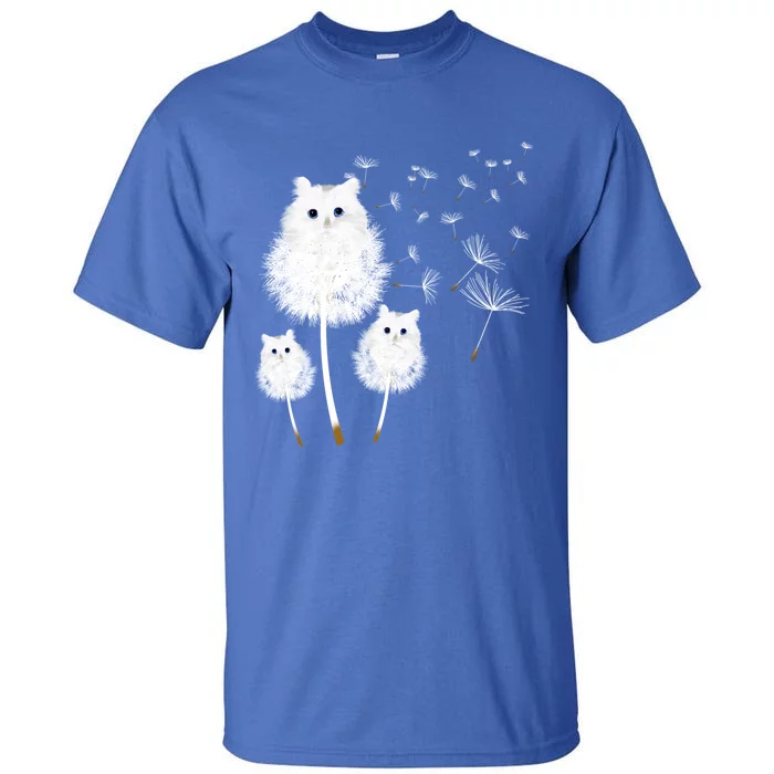 Cat Dandelion Amazing Flower Cat Lover Design Funny Gift Tall T-Shirt