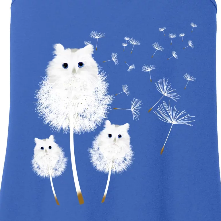 Cat Dandelion Amazing Flower Cat Lover Design Funny Gift Ladies Essential Tank