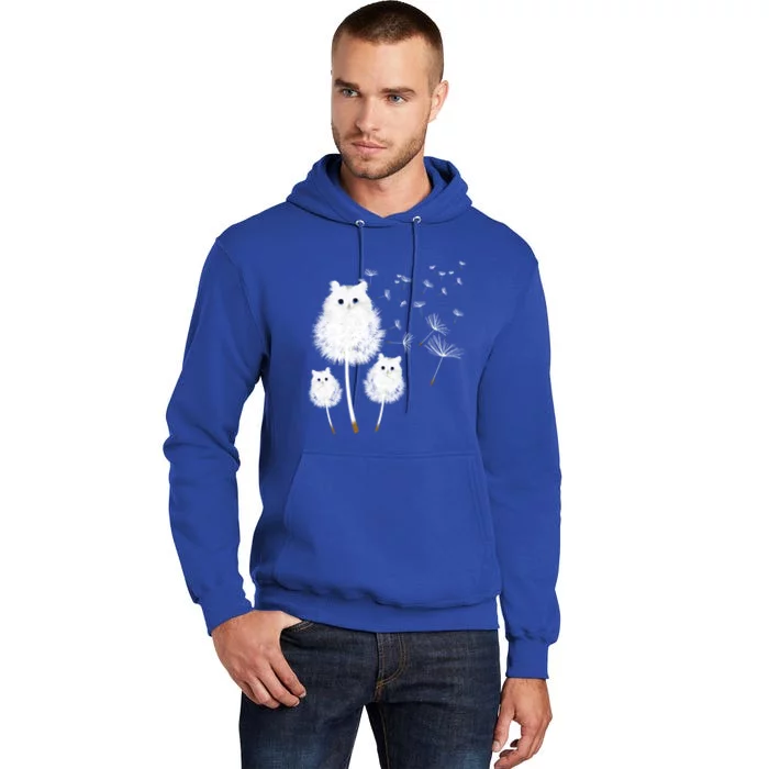 Cat Dandelion Amazing Flower Cat Lover Design Funny Gift Tall Hoodie