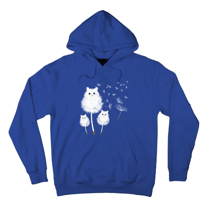 Cat Dandelion Amazing Flower Cat Lover Design Funny Gift Tall Hoodie