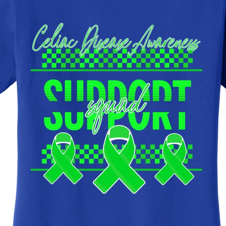 Celiac Disease Awareness Support Squad Green Ribbon Warrior Gift Women's T-Shirt