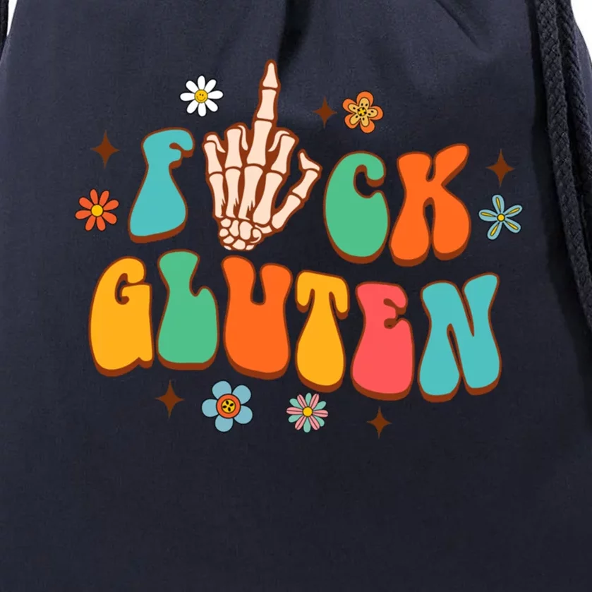 Celiac Disease Awareness Gluten Free Disease Fck Gluten Gift Drawstring Bag