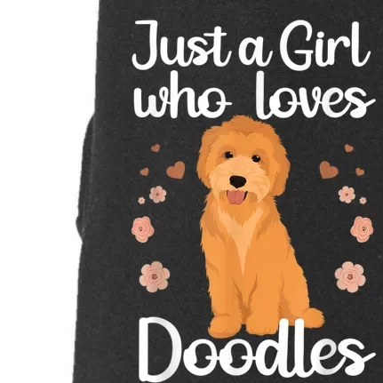 Cute Doodle Art For Women Mom Golden Doodle Dog Lovers Doggie 3-End Fleece Hoodie