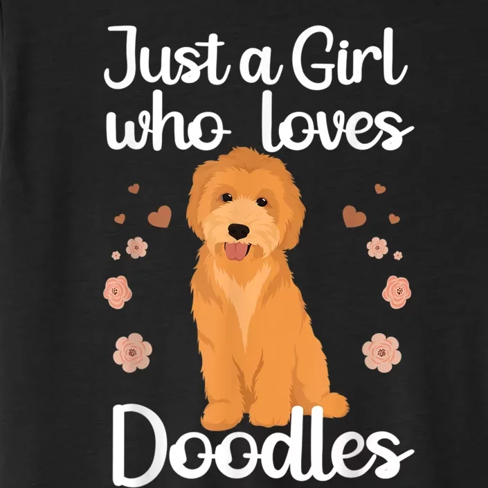 Cute Doodle Art For Women Mom Golden Doodle Dog Lovers ChromaSoft Performance T-Shirt