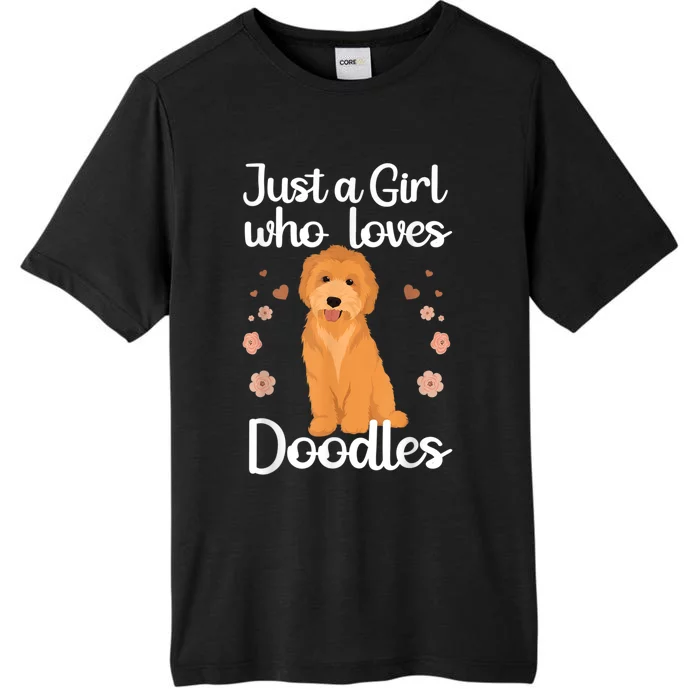 Cute Doodle Art For Women Mom Golden Doodle Dog Lovers ChromaSoft Performance T-Shirt