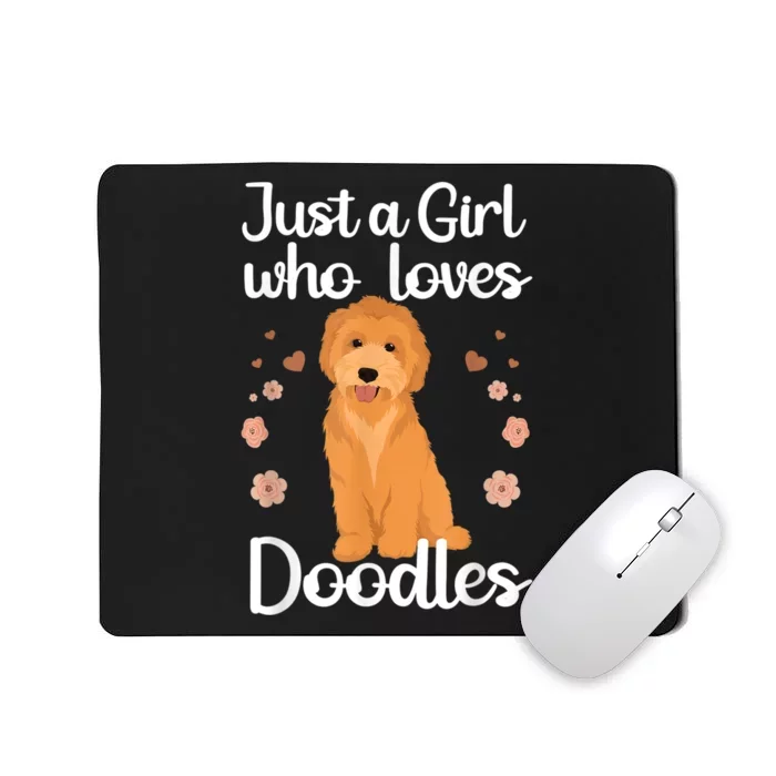 Cute Doodle Art For Women Mom Golden Doodle Dog Lovers Mousepad