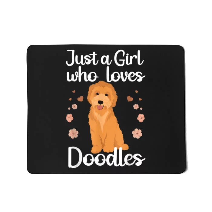 Cute Doodle Art For Women Mom Golden Doodle Dog Lovers Mousepad