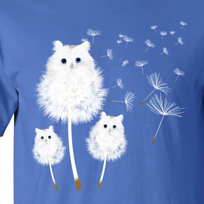 Cat Dandelion Amazing Flower Cat Lover Design Gift Tall T-Shirt