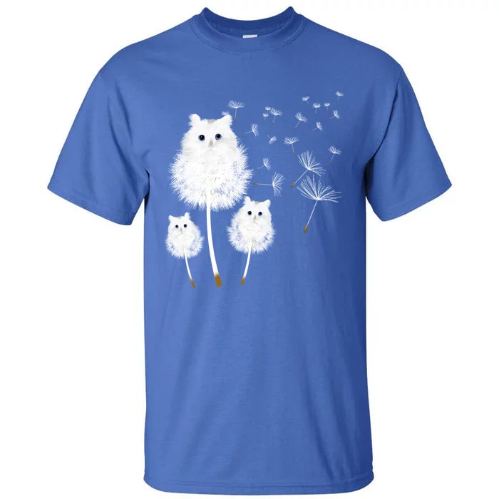 Cat Dandelion Amazing Flower Cat Lover Design Gift Tall T-Shirt