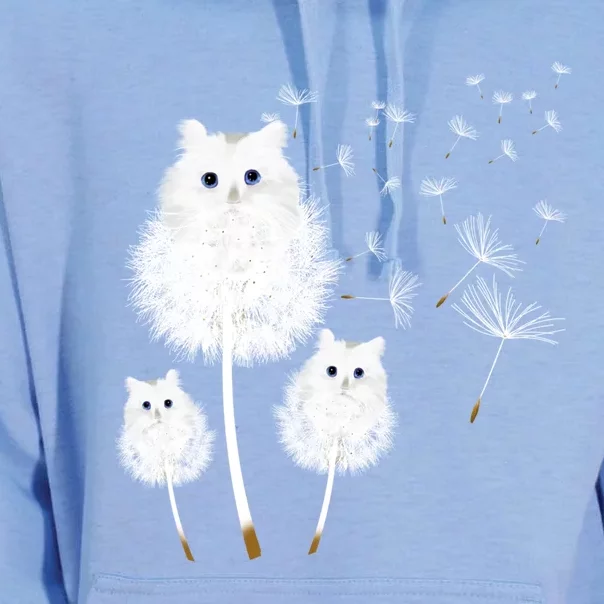 Cat Dandelion Amazing Flower Cat Lover Design Gift Unisex Surf Hoodie