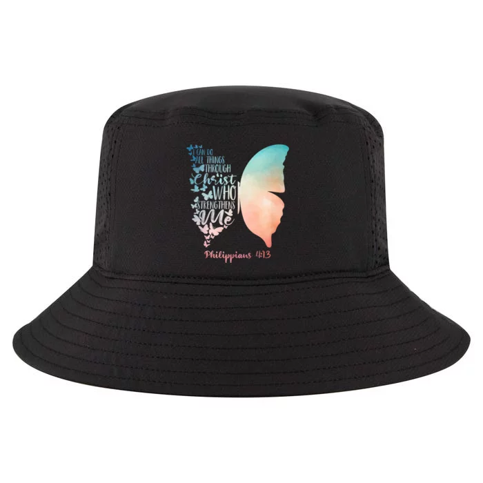 Can Do All Things Through Christ Who Strengthens Me Saying Cool Comfort Performance Bucket Hat