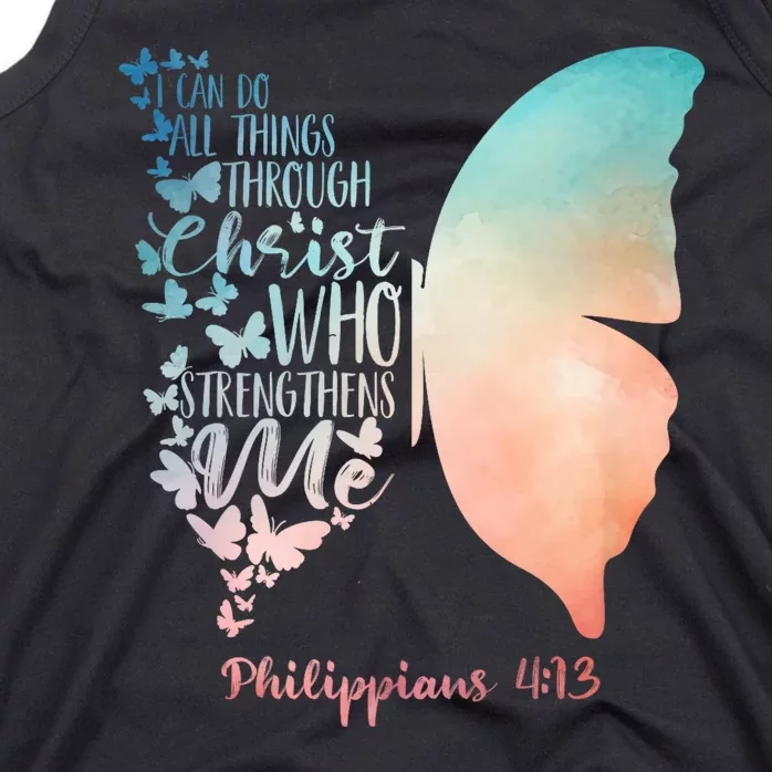 Can Do All Things Through Christ Who Strengthens Me Saying Tank Top