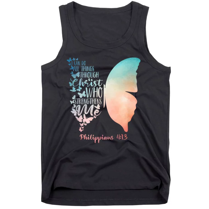 Can Do All Things Through Christ Who Strengthens Me Saying Tank Top