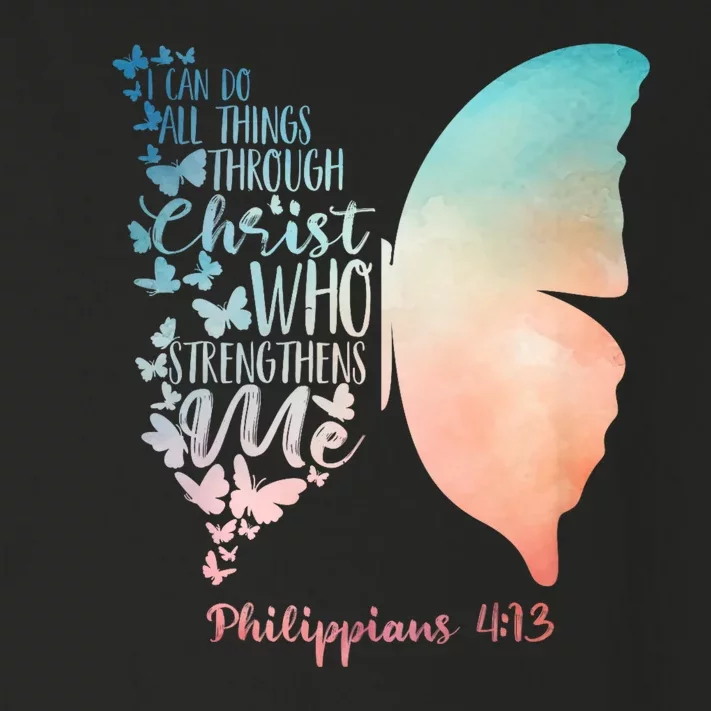 Can Do All Things Through Christ Who Strengthens Me Saying Toddler Long Sleeve Shirt