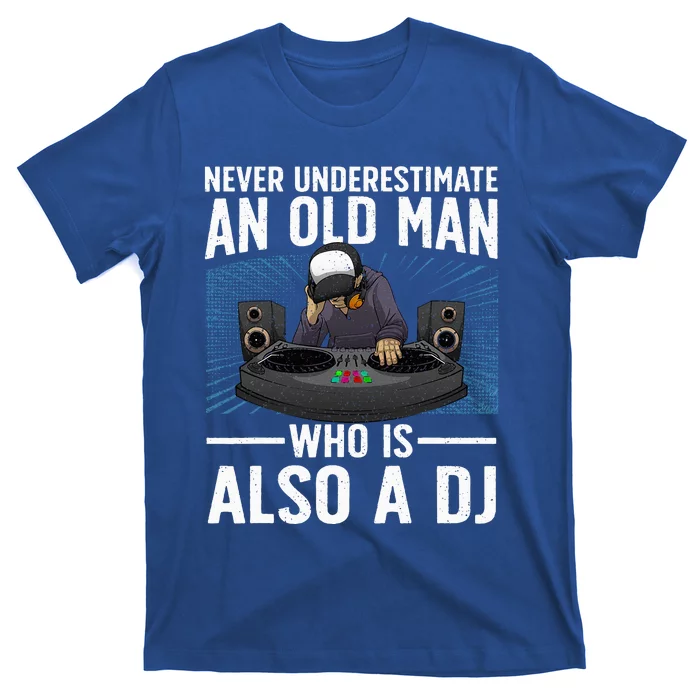 Cool Dj Art For Grandpa Dad Dj Turntable Music Disc Jockey T-Shirt