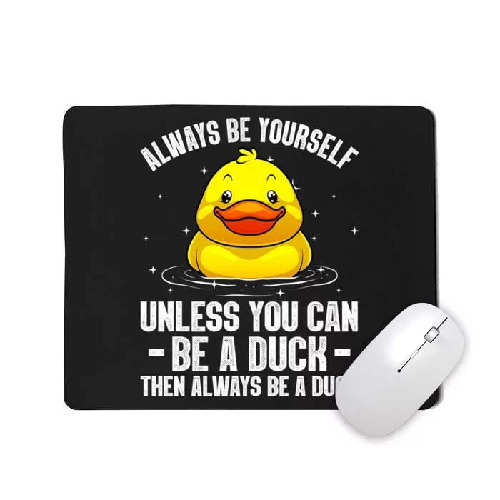 Cute Duck Aquatic Bird Rubber Duck Lovers Mousepad