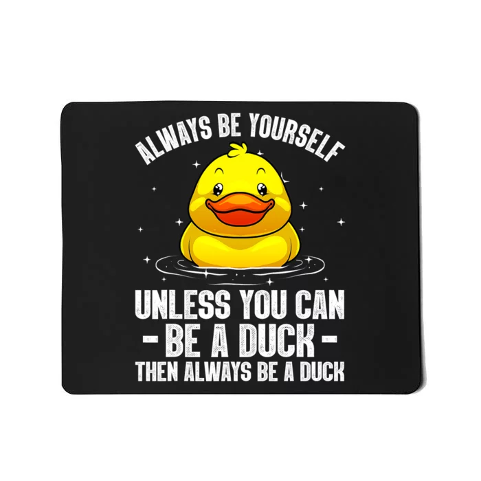 Cute Duck Aquatic Bird Rubber Duck Lovers Mousepad