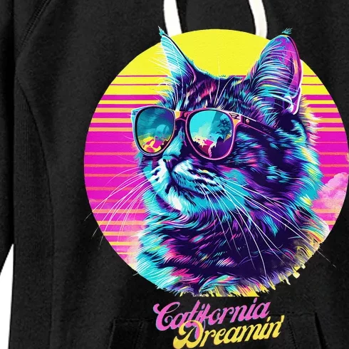 Catifornia Dreamin About Birds And Mice Women's Fleece Hoodie