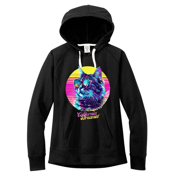 Catifornia Dreamin About Birds And Mice Women's Fleece Hoodie