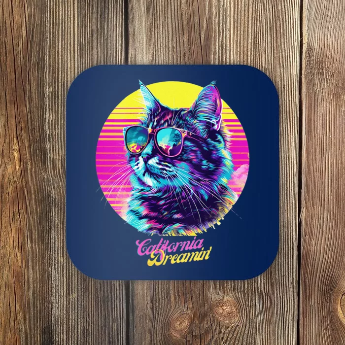 Catifornia Dreamin About Birds And Mice Coaster