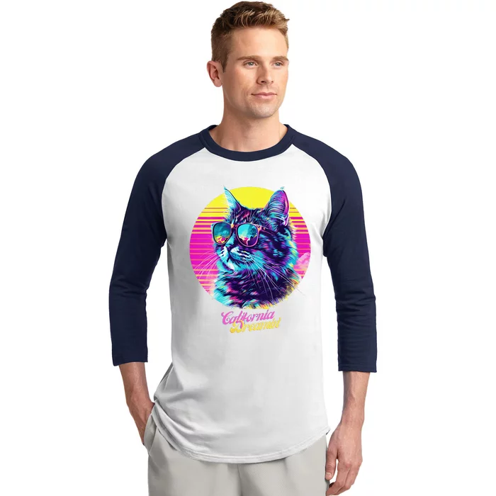 Catifornia Dreamin About Birds And Mice Baseball Sleeve Shirt