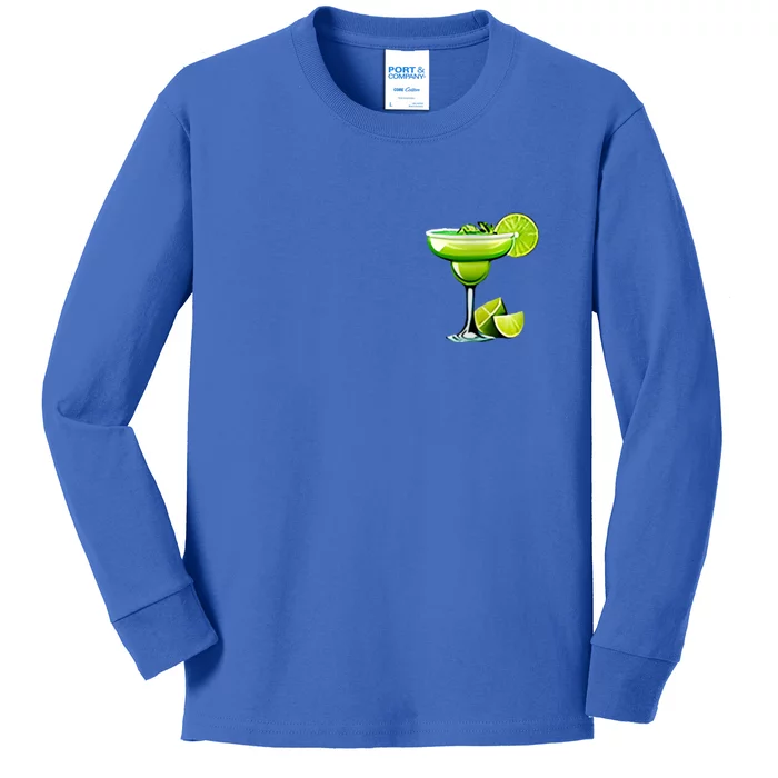 Chip Dippin And Margarita Sippin Kids Long Sleeve Shirt