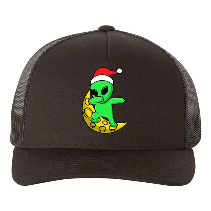 Cute Dabbing Alien Santa Claus Yupoong Adult 5-Panel Trucker Hat