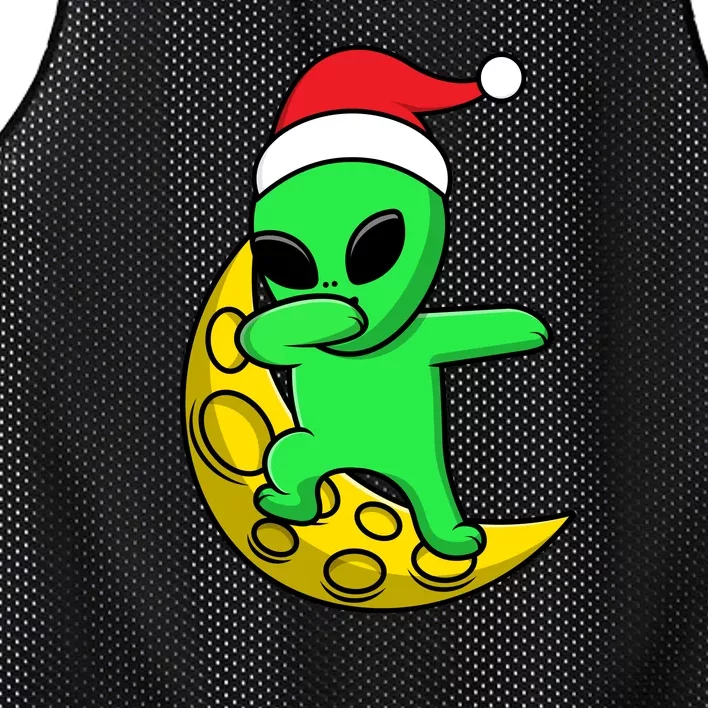 Cute Dabbing Alien Santa Claus Mesh Reversible Basketball Jersey Tank